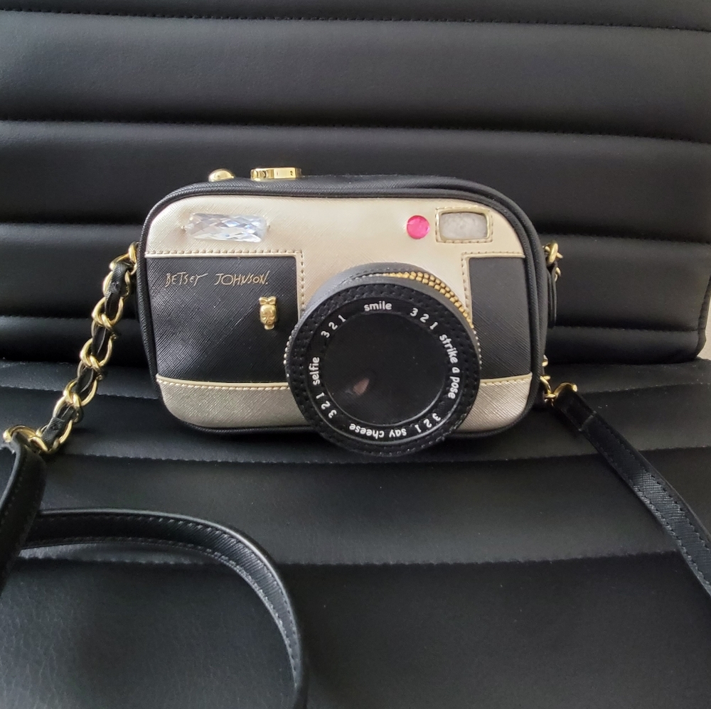 Betsey Johnson Camera Crossbody Bag